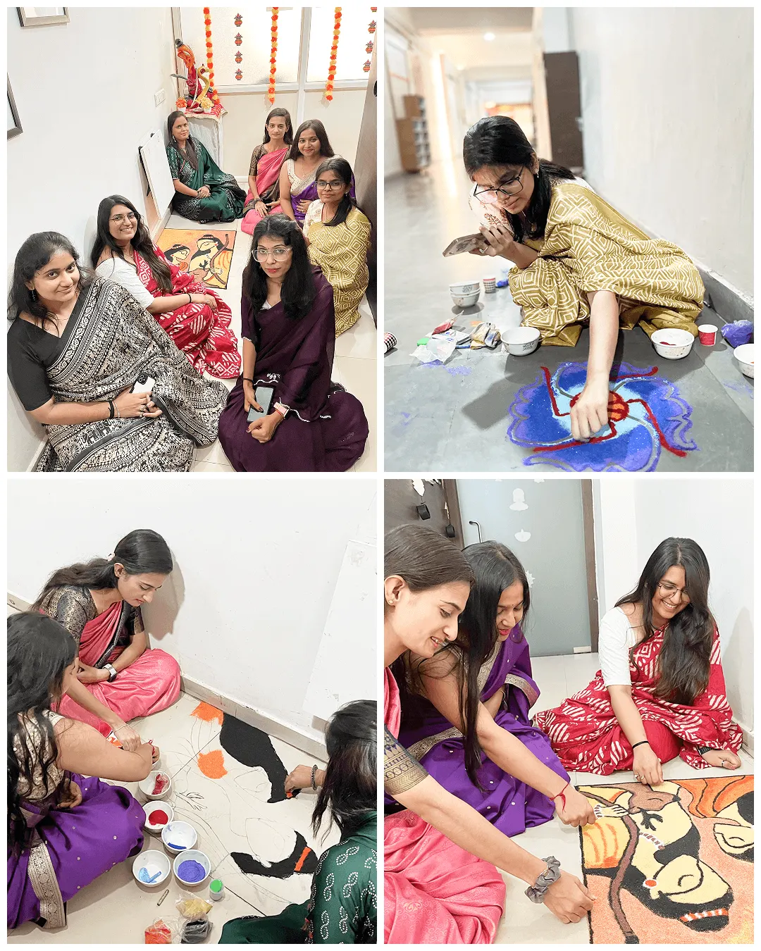 Colorful Diwali rangoli design